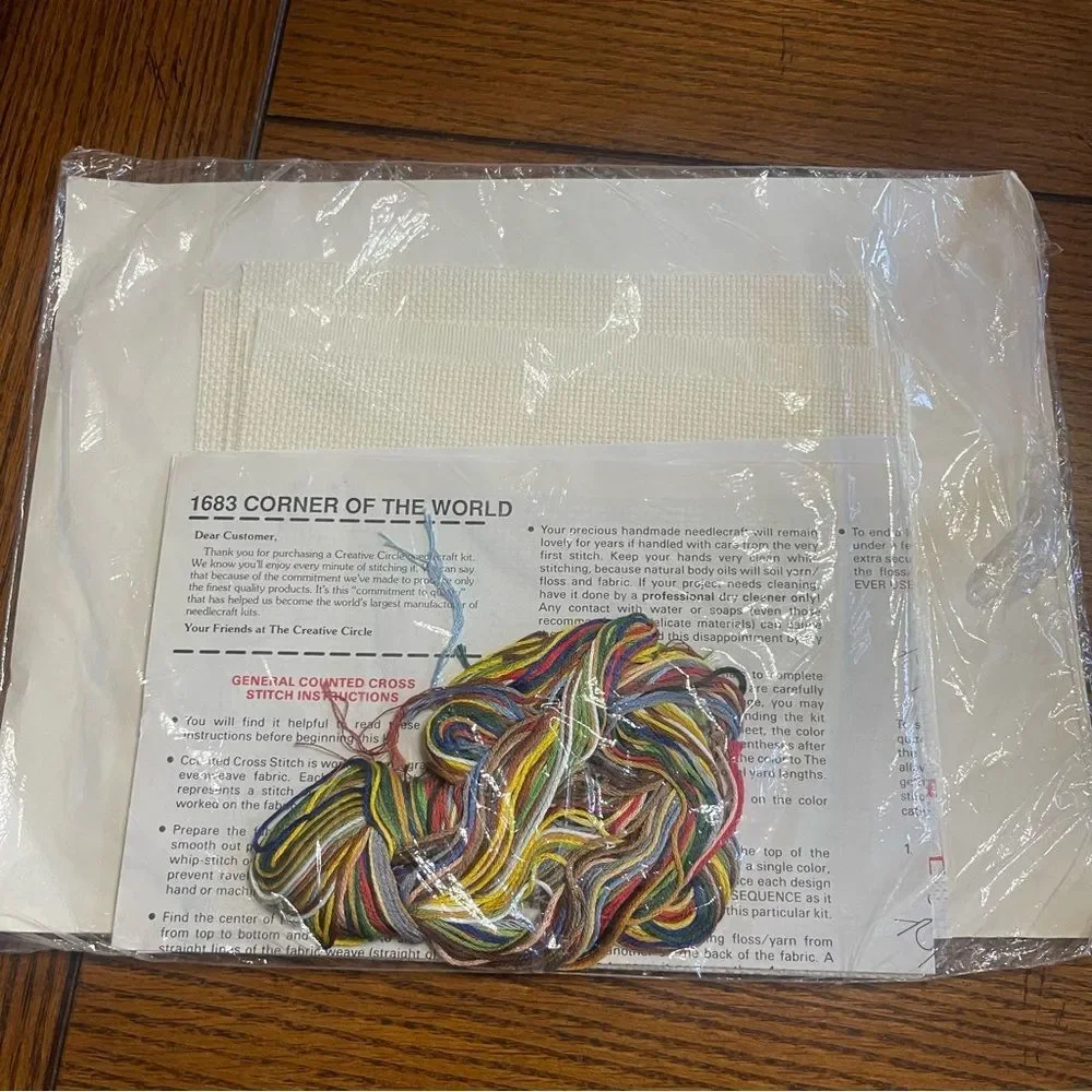 Vintage 1987 Sealed The Creative Circle Cross Stitch Kit 1683